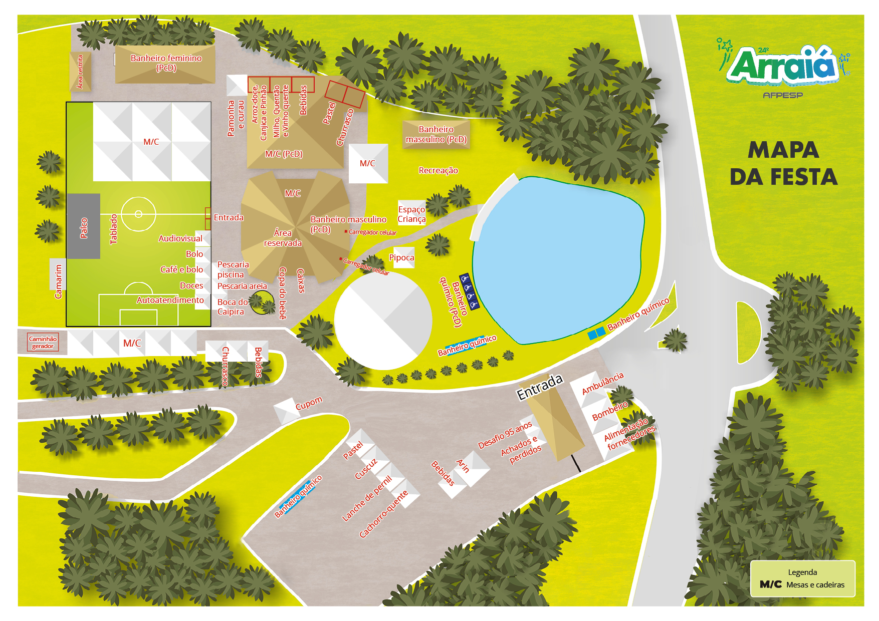 Mapa do Evento