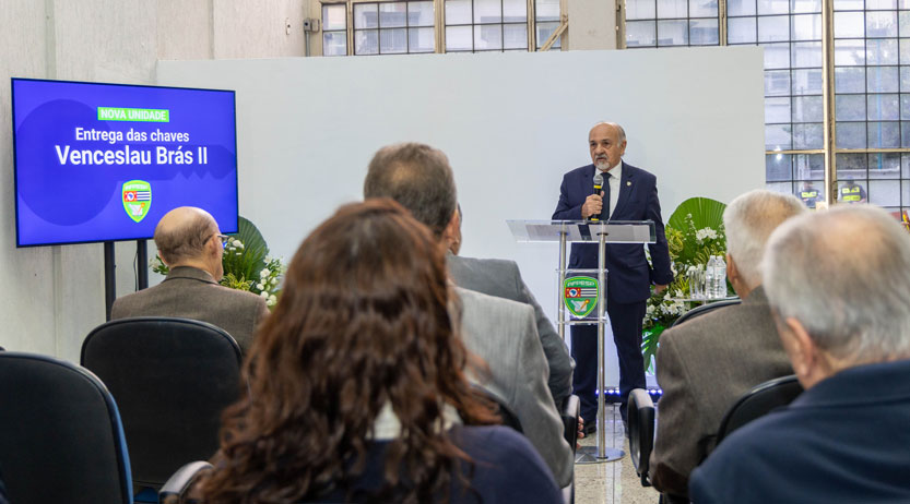 Cerimônia simbólica de entrega da chave da unidade Venceslau Brás II AFPESP
