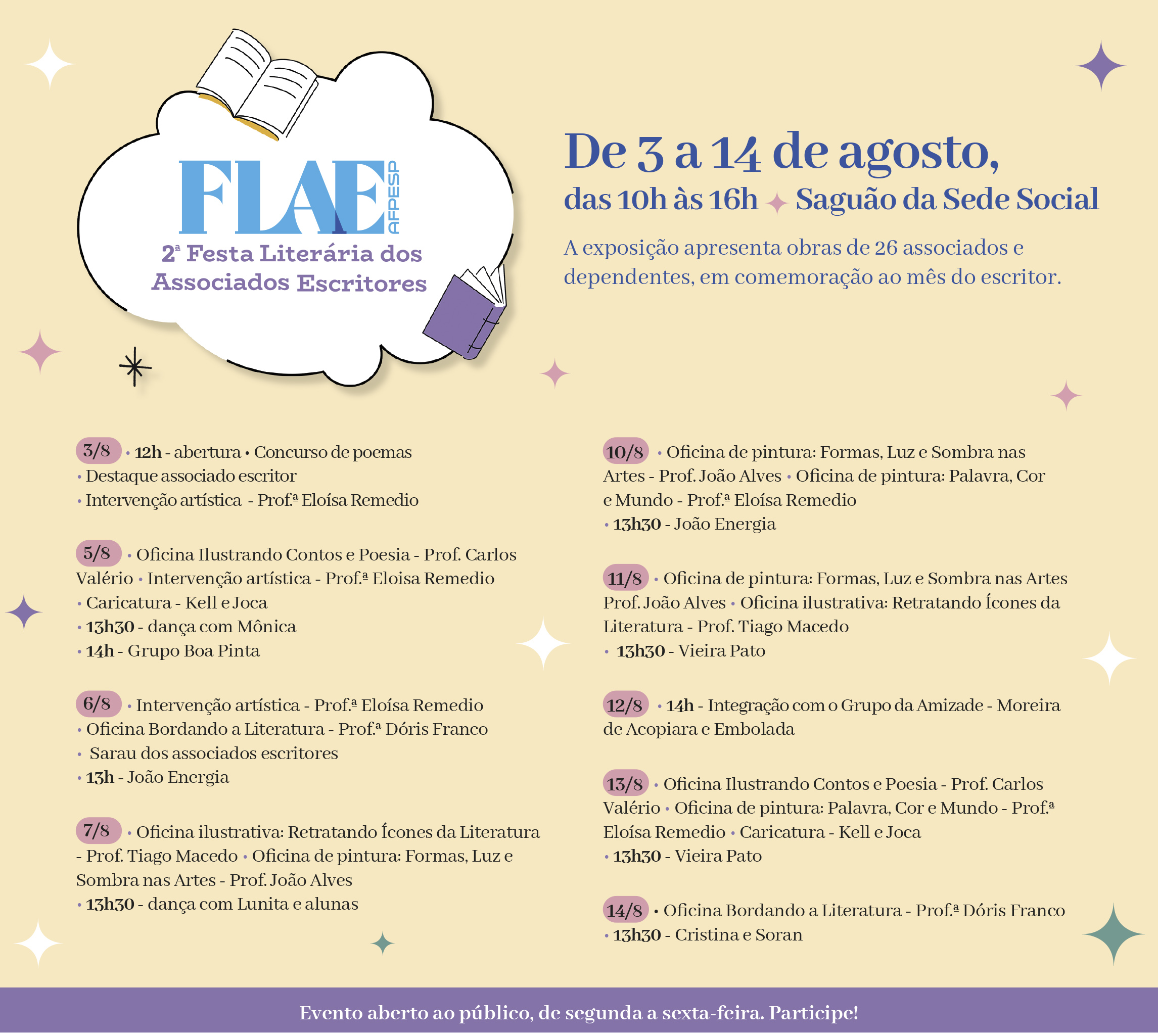 0731 imagem interna 2Flae Programacao