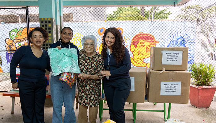 Entrega solidária marca início de 2026 com doação de 654 itens