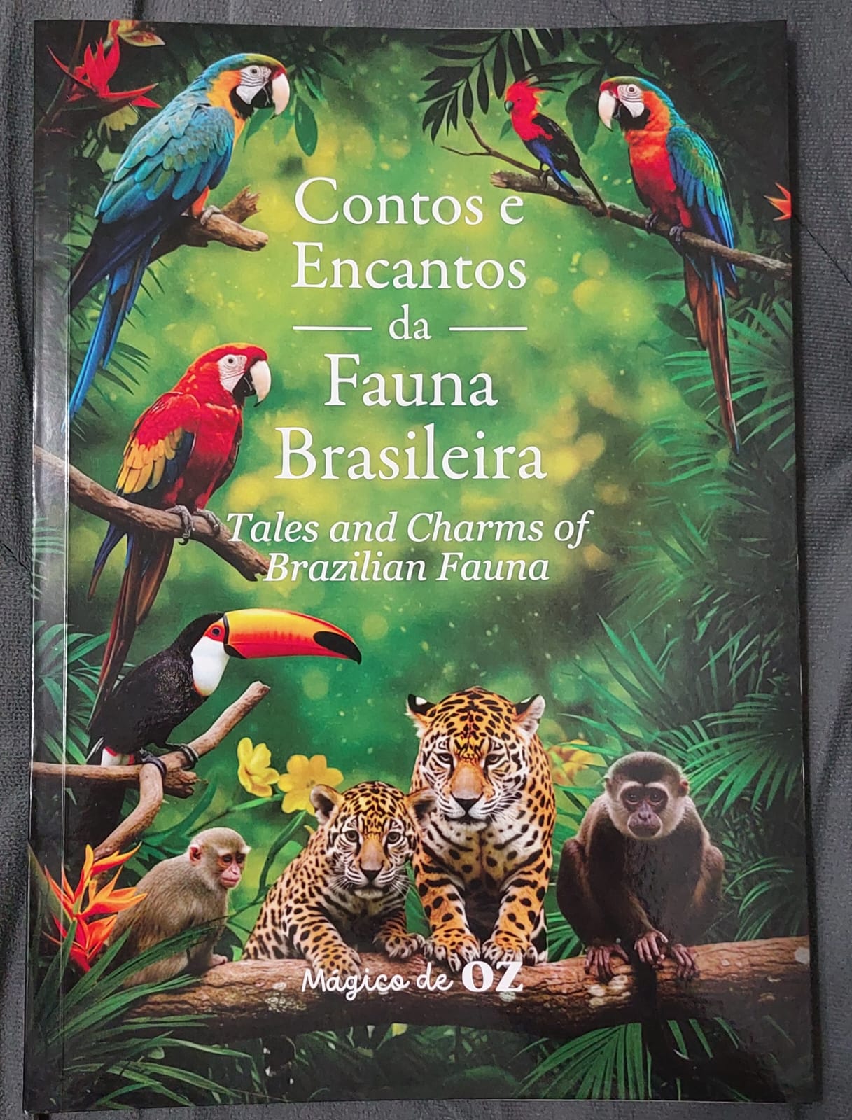 Livro “Contos e Encantos da Fauna Brasileira”. Foto: Divulgação