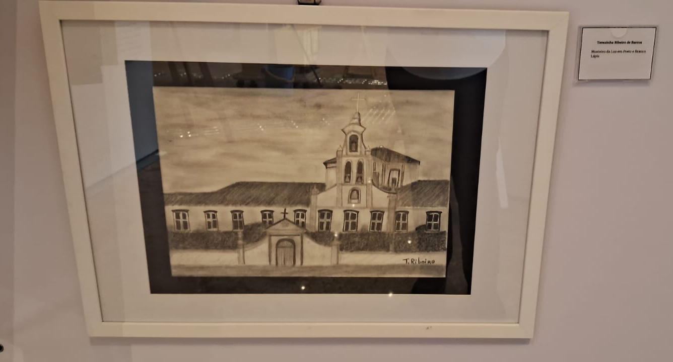 Quadro “Mosteiro da Luz”. Foto: acervo pessoal