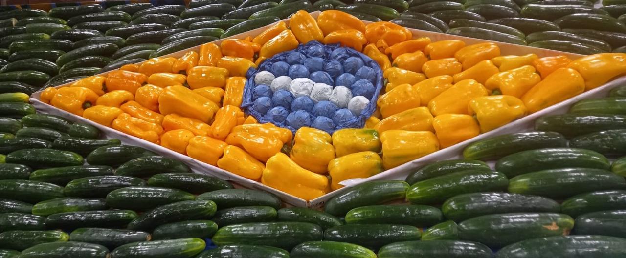 Acadêmica Terezinha Ribeiro (montagem com frutas, verduras e legumes)
