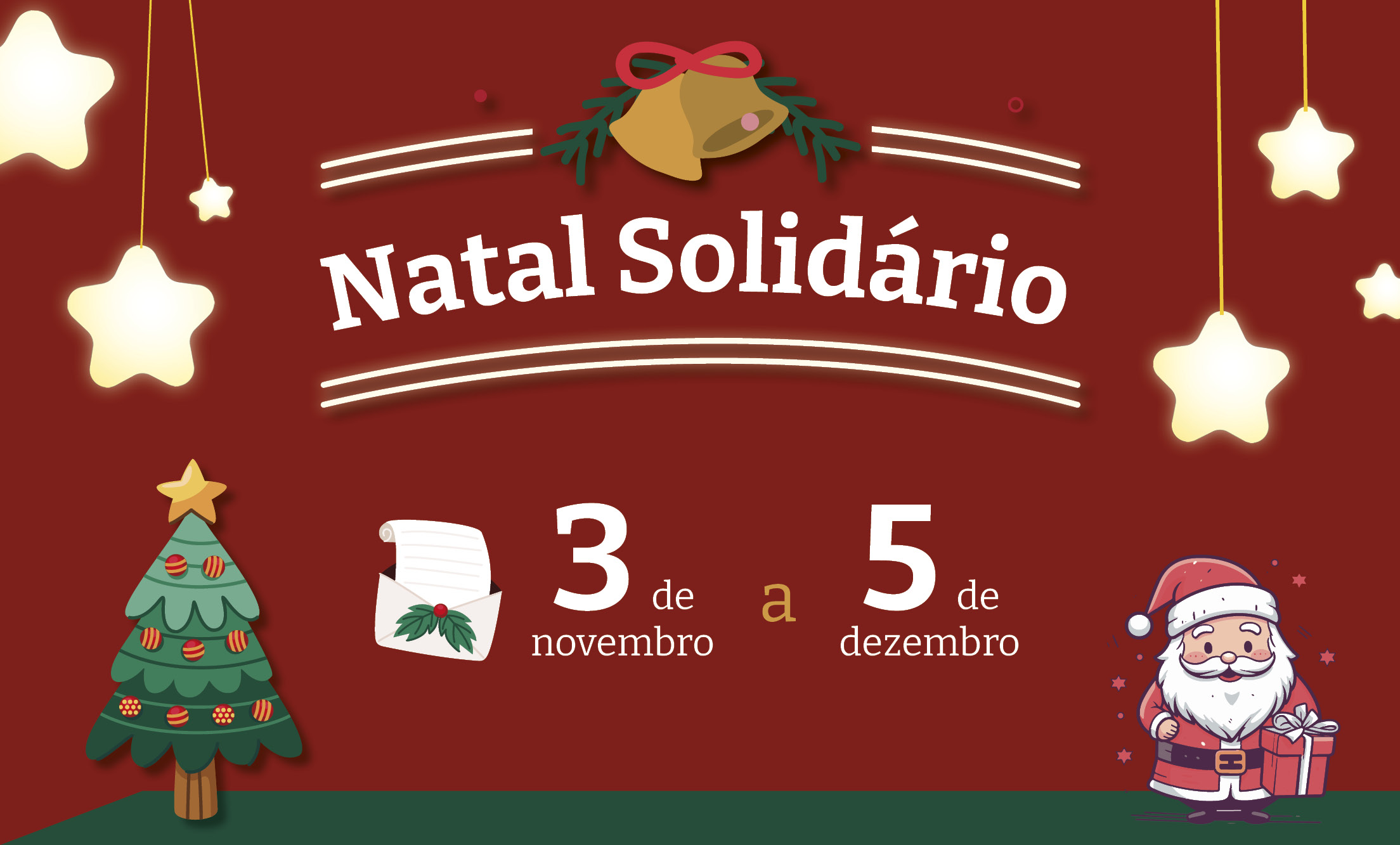 Escolha uma cartinha e faça o Natal de uma criança brilhar!